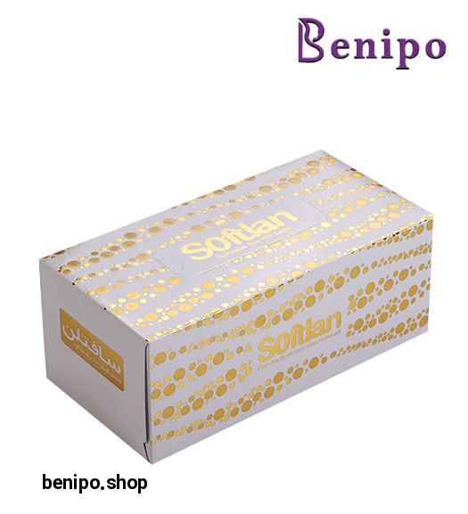 دستمال کاغذی  100 برگ سه لایه سفید سری دوار