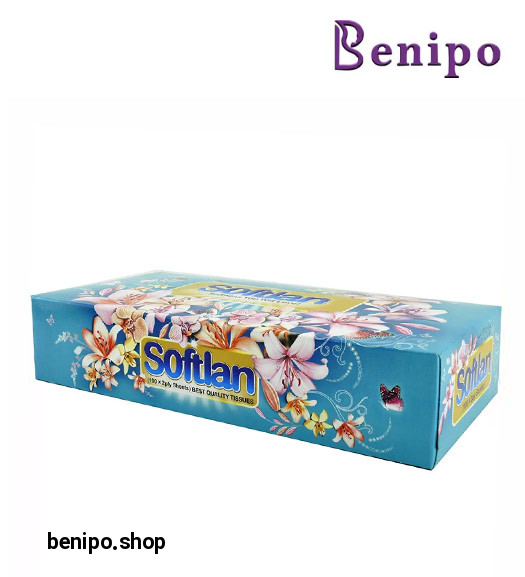 دستمال کاغذی 100 برگ دو لایه سری باغ بهشت