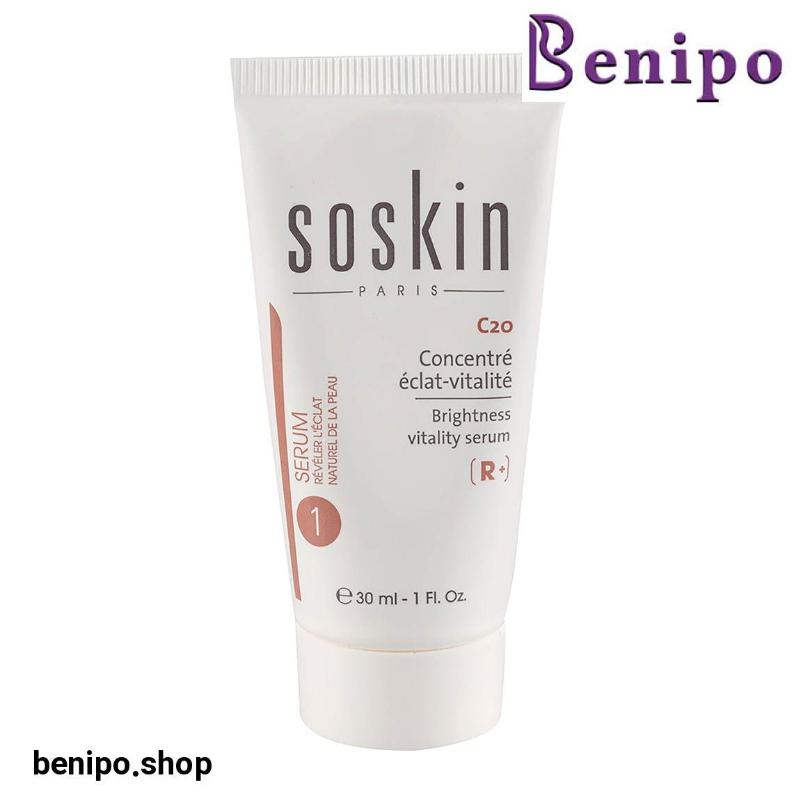 سرم روشن کننده و احیا کننده مدل C20 حجم 30 میلی لیتر