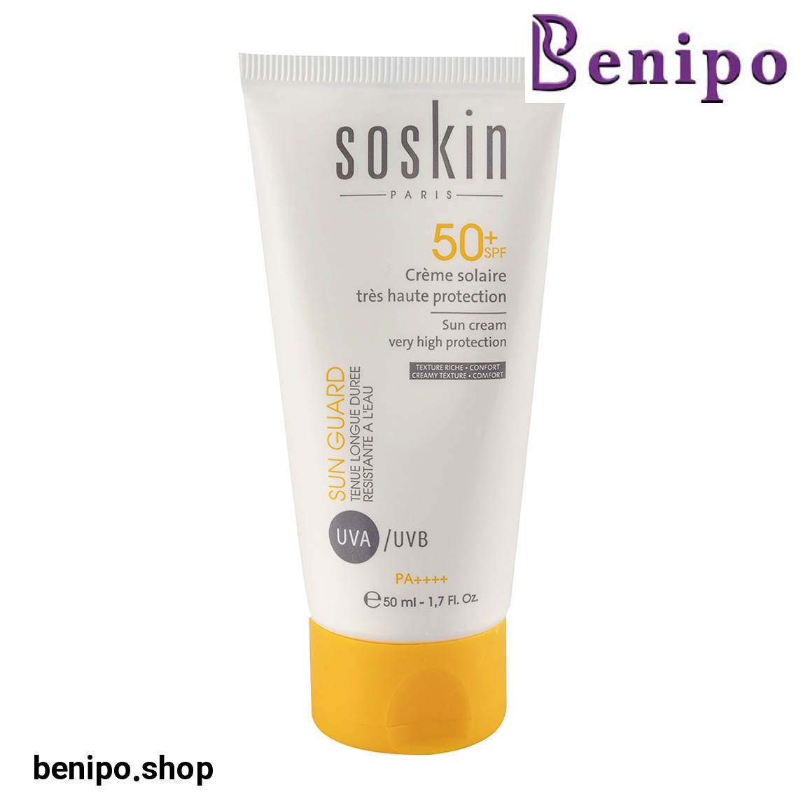 کرم ضدآفتاب بی رنگ با SPF50 مناسب پوست مختلط و چرب حجم 50 میلی لیتر