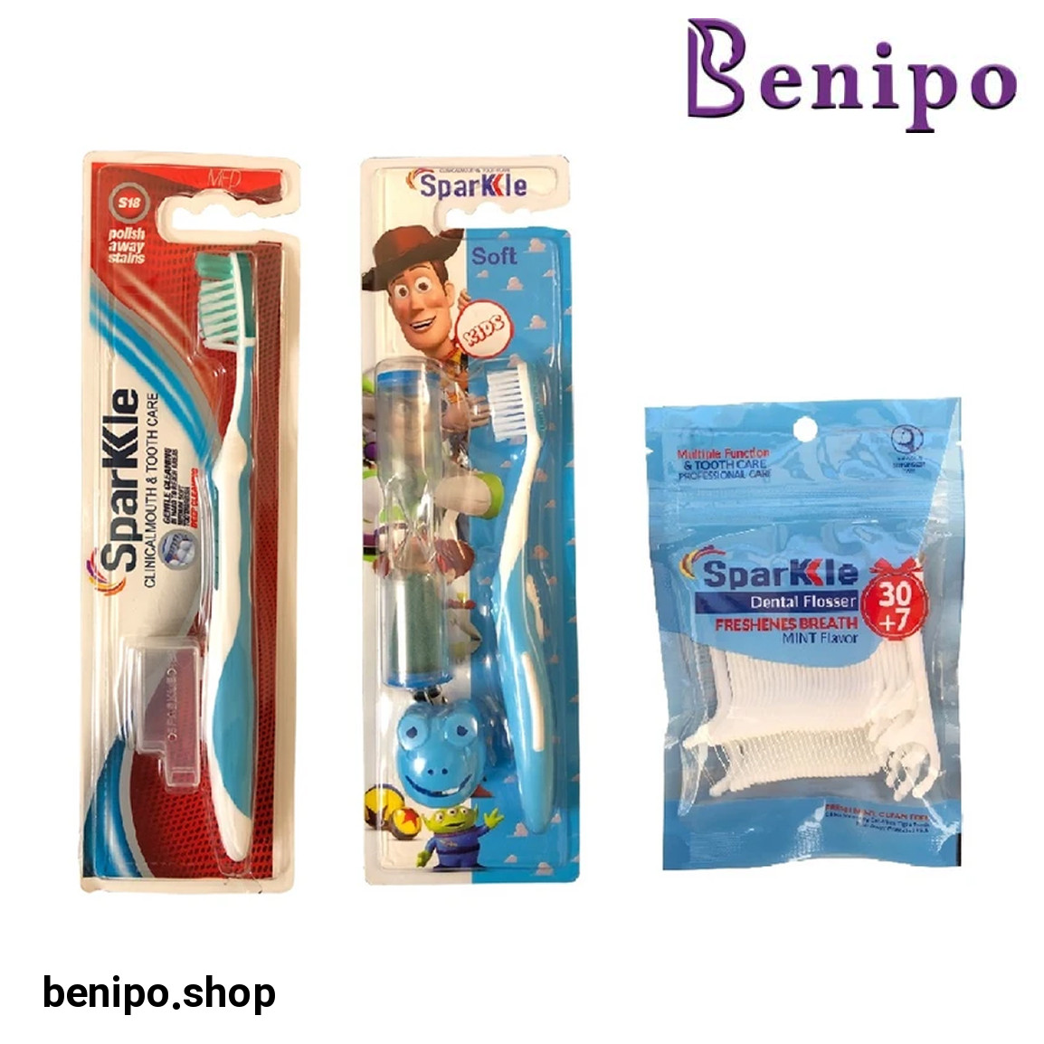 ست مراقبت از دهان و دندان مدل Famili02 مجموعه 3 عددی