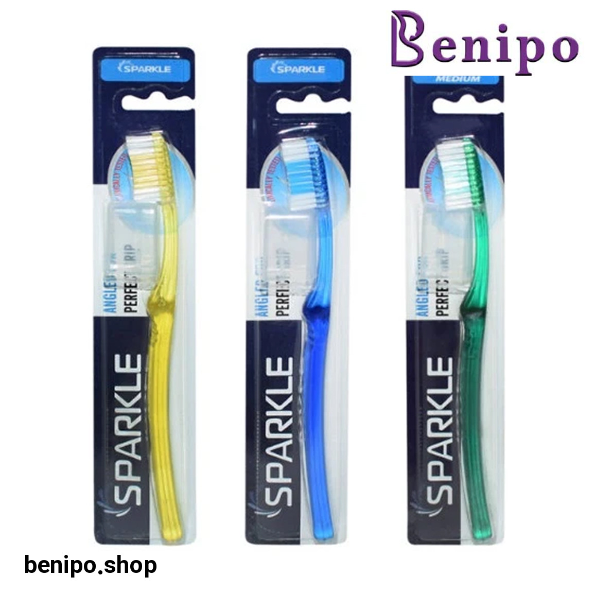 مسواک مدل S4 با برس متوسط مجموعه 3 عددی