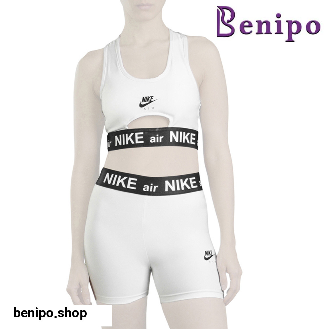 ست نیم تنه و کشاله بند ورزشی زنانه نایک High Quality مدل VHD 3E792 سایز L