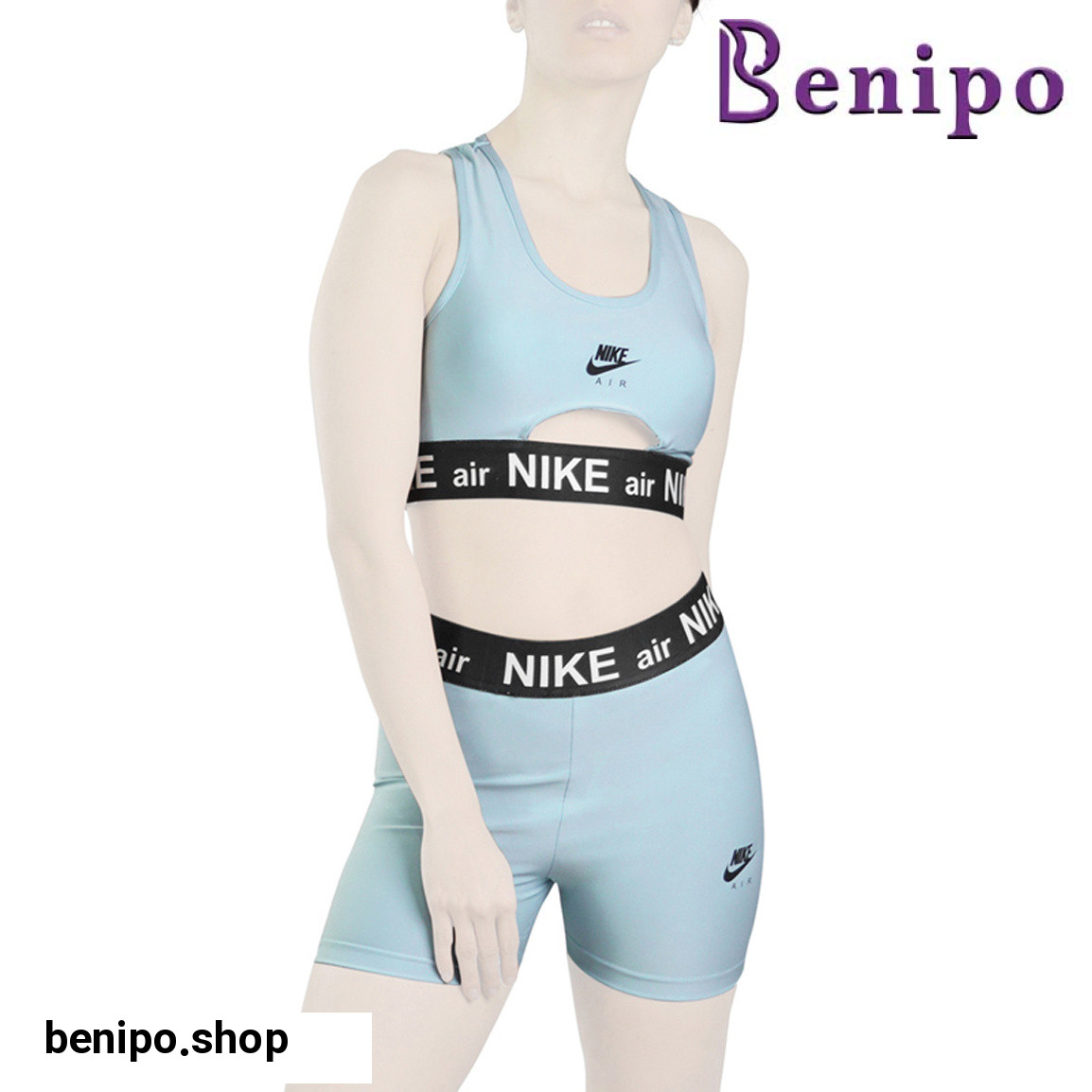 ست نیم تنه و کشاله بند ورزشی زنانه نایک High Quality مدل VHD 3E792 سایز XL