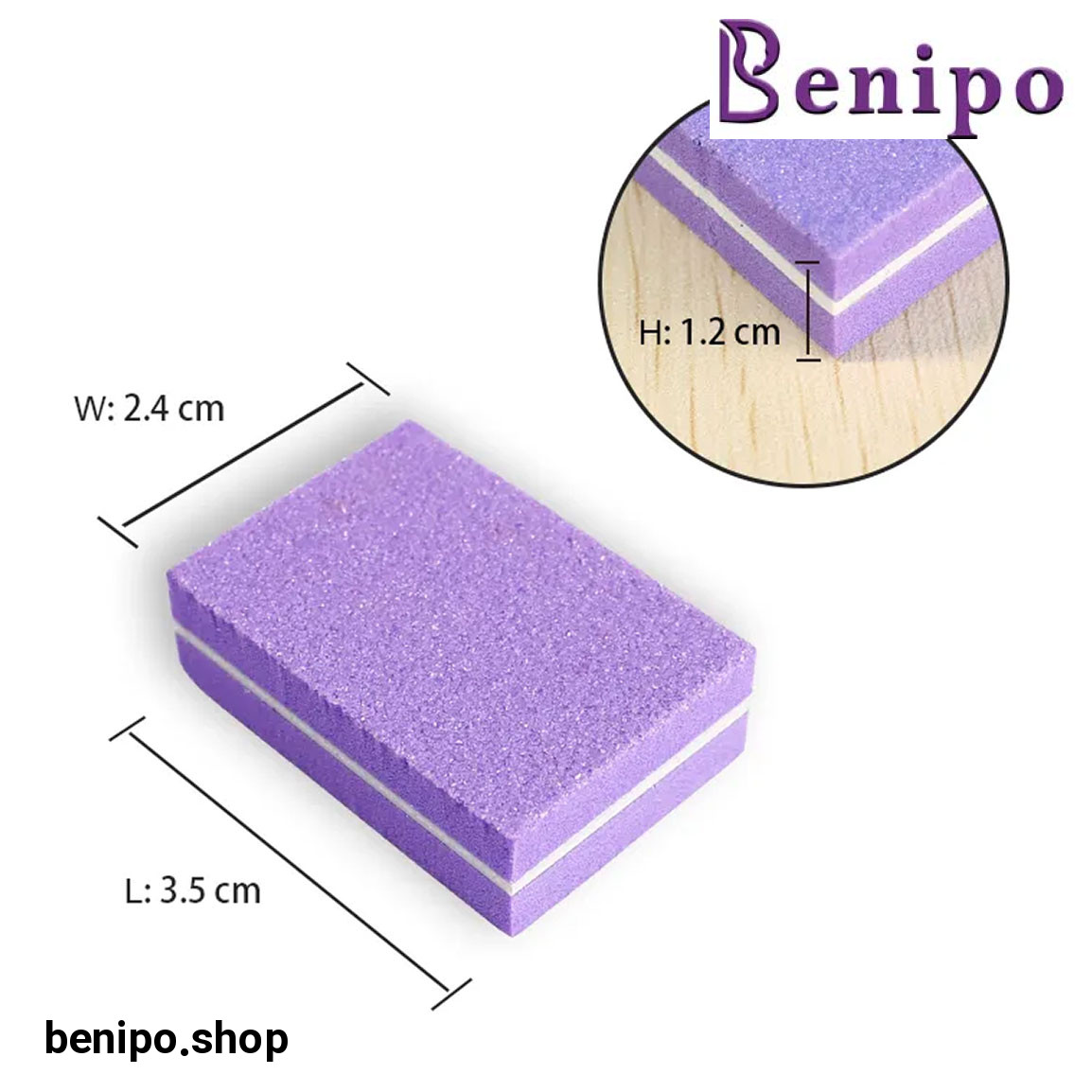 بافر مینی مکعبی ناخن