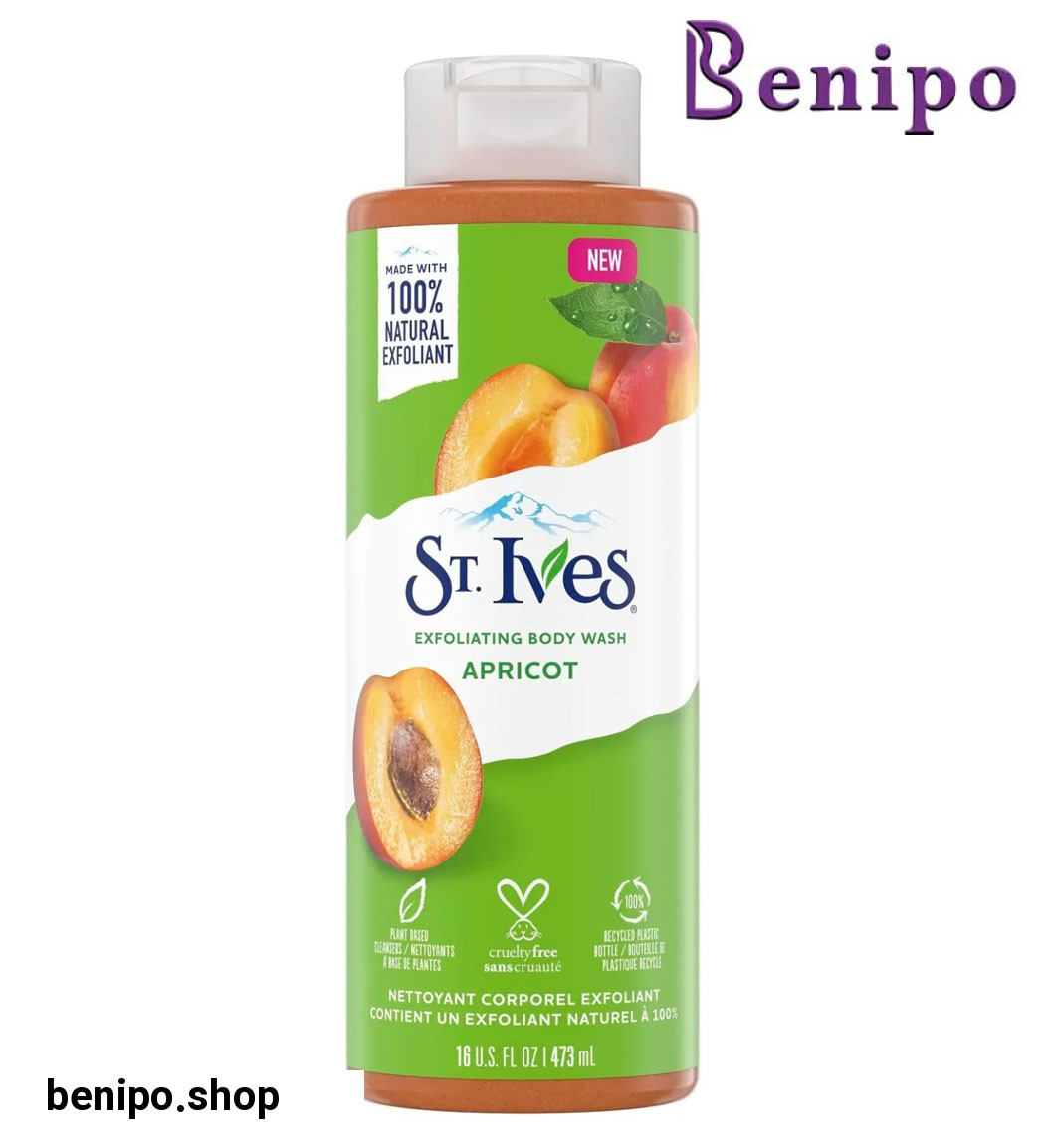 شامپو بدن زردآلود حاوی اسکراب حجم 473 میل