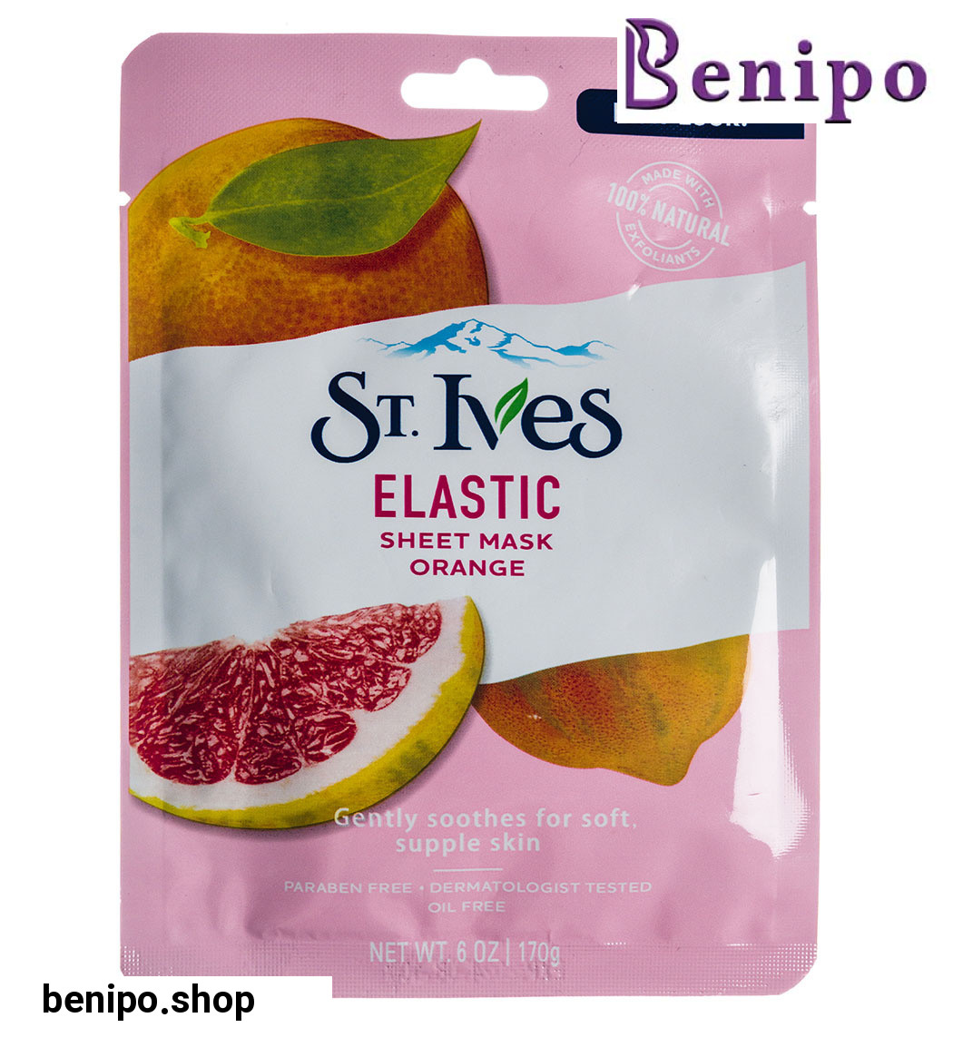 ماسک ورقه ای مدل Elastic حاوی عصاره پرتغال 170گرم