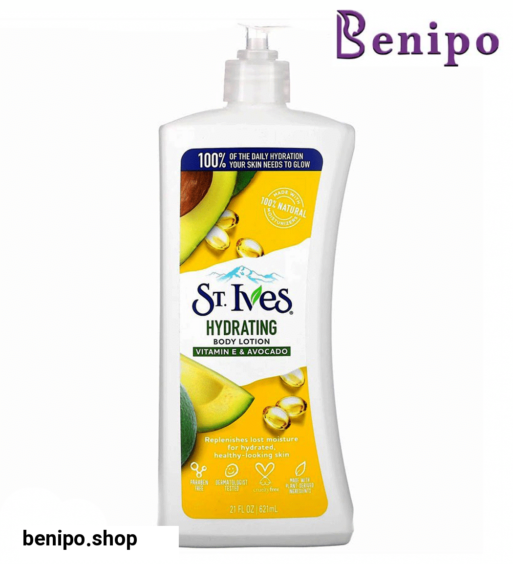 لوسیون آبرسان بدن حاوی عصاره آووکادو و ویتامین E حجم 621 میل