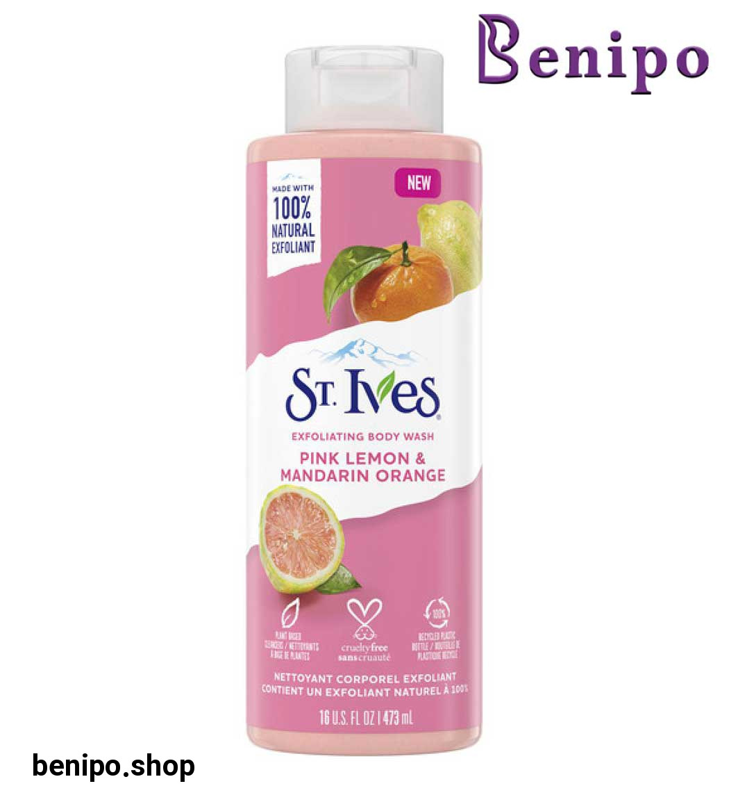 شامپو بدن لیموی صورتی و پرتقال ماندارین حاوی اسکراب حجم 473 میل