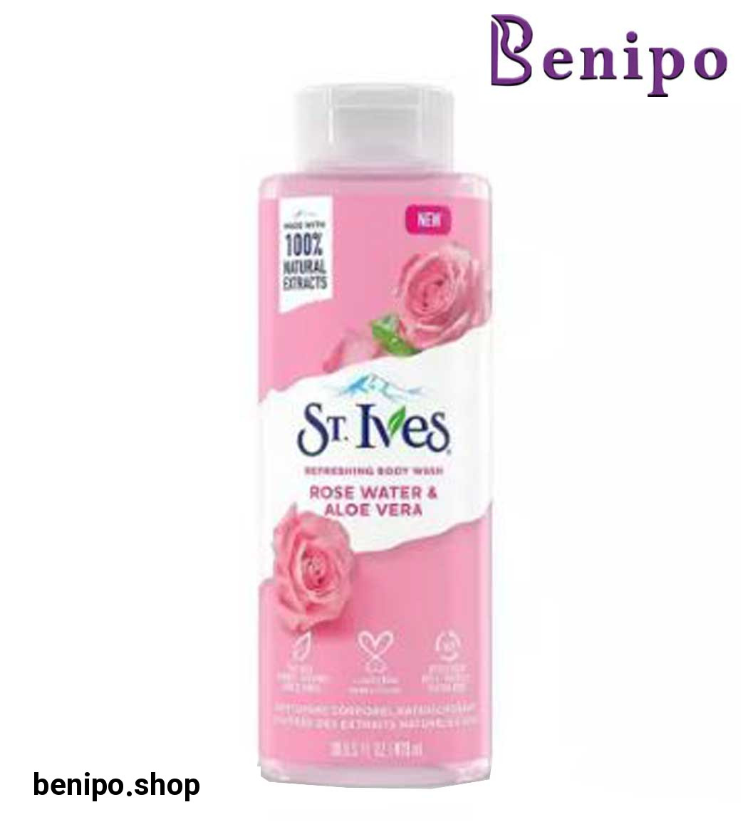 شامپو بدن گل رز و عصاره آلوئه ورا حجم 650 میل