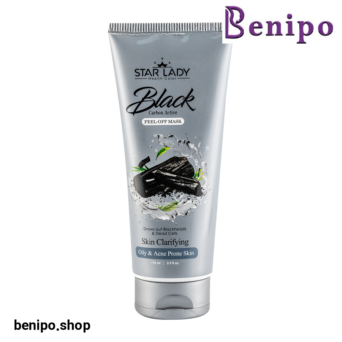 ماسک لایه بردار صورت مدل Black Crbon Active مناسب پوست چرب و مستعد آکنه حجم 175 میلی لیتر