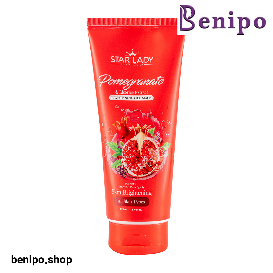 ژل ماسک روشن کننده مناسب انواع پوست حجم 175 میلی لیتر