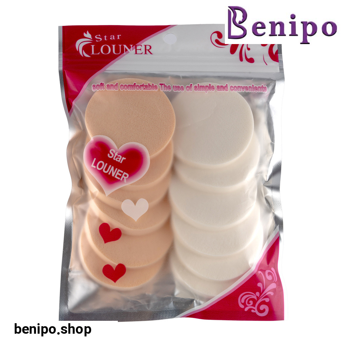 پد آرایشی مدل ابر بسته 12 عددی