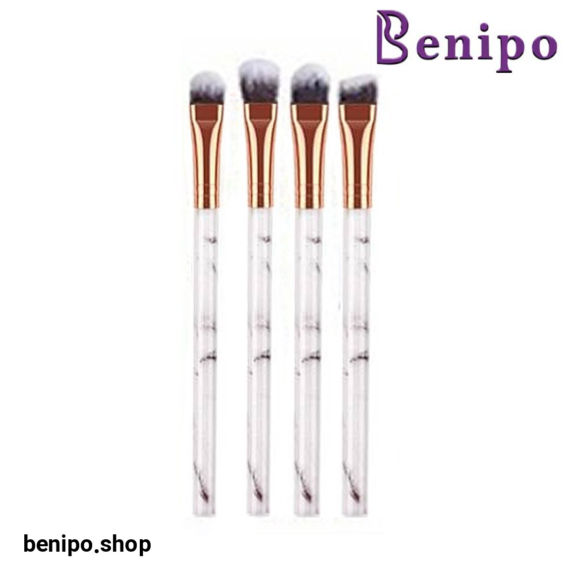 ست 4 عددی براش آرایشی طرح سنگی