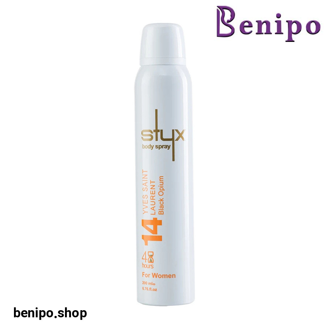 اسپری بدن زنانه مدل Black Opium حجم 200 میلی لیتر