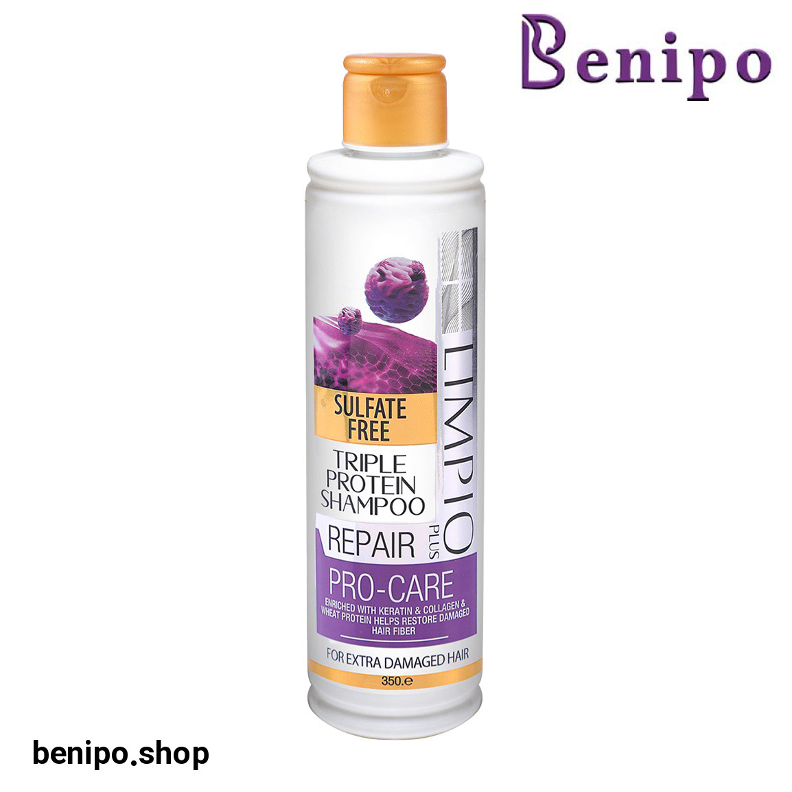 شامپو فری سولفات مخصوص موهای آسیب دیده حجم 350 میل