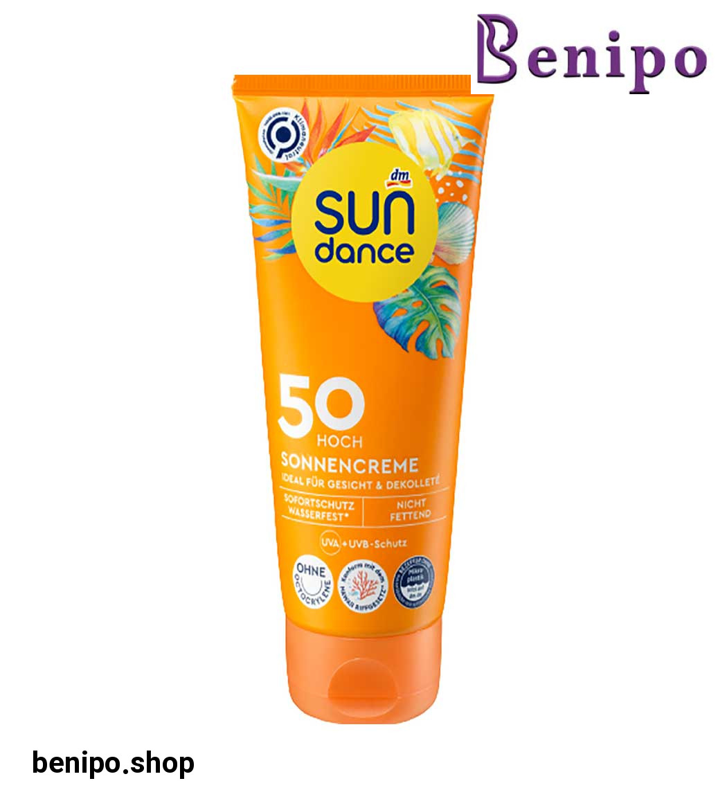 کرم ضد آفتاب تیوپی spf50 حجم 100میل