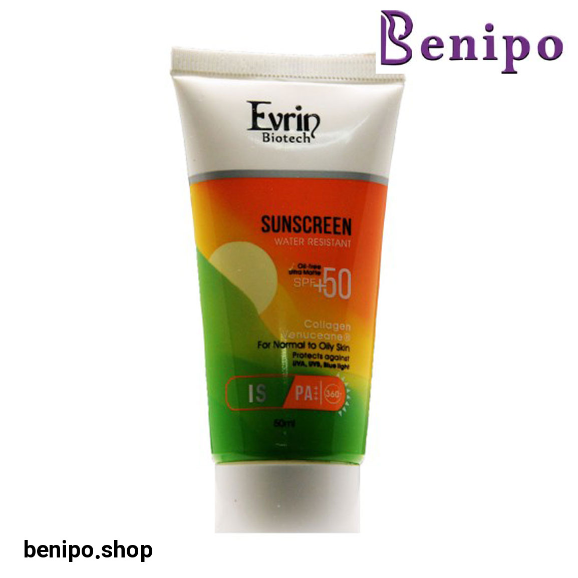 کرم ضد آفتاب بی رنگ با SPF50 مناسب پوست معمولی تا چرب حجم 50 میلی لیتر