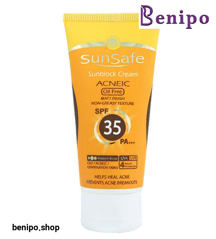 کرم ضد آفتاب رنگی پوست چرب spf35