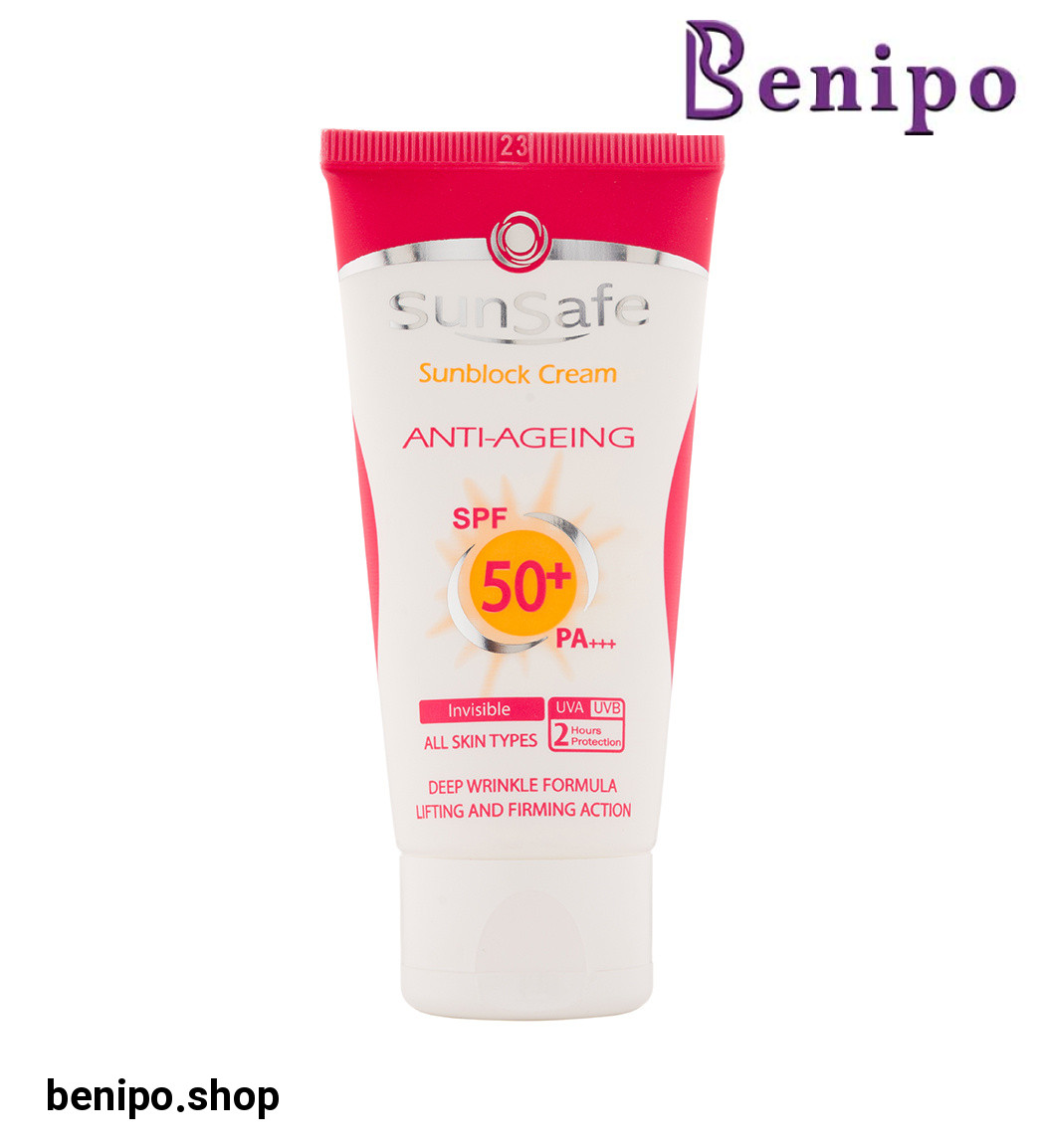 کرم ضد آفتاب و ضد چروک فاقد رنگ spf50