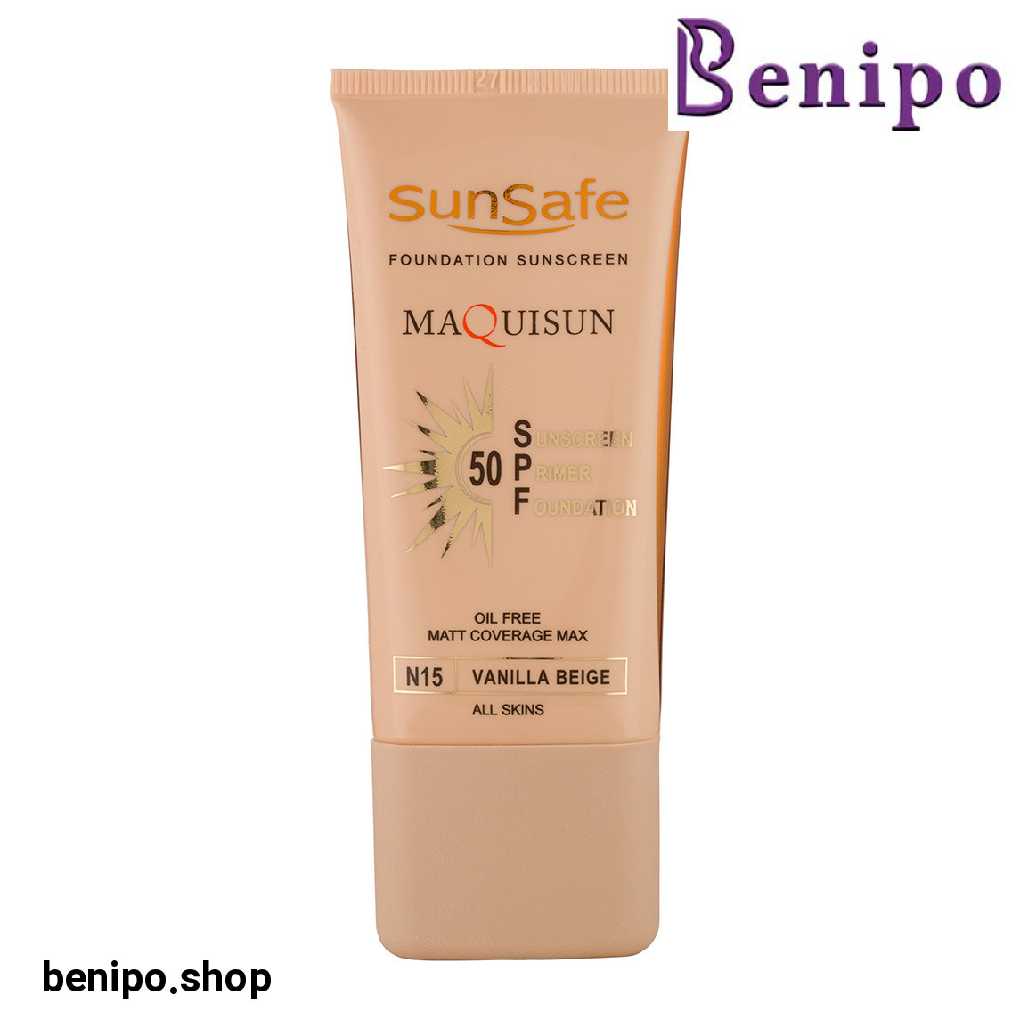 ضد آفتاب رنگی کرم پودری و پرایمری مکیسان با اس پی اف 50