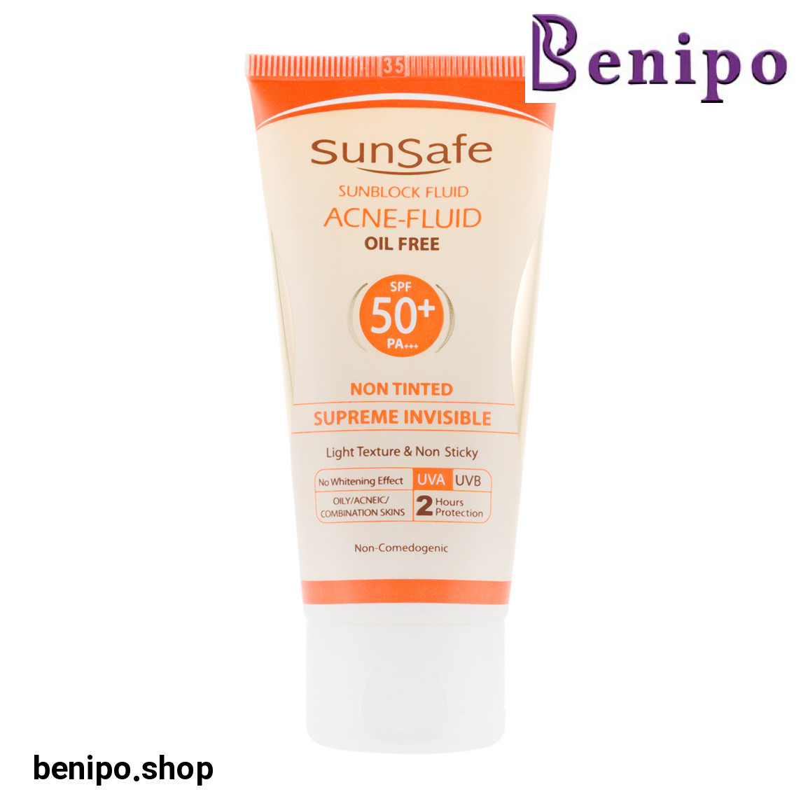 فلوئید ضد آفتاب فاقد چربی دارای SPF50 حجم 50 گرم