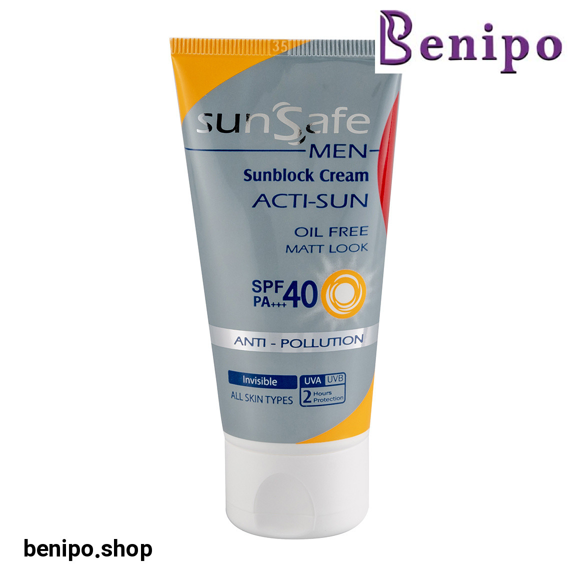 کرم ضد آفتاب فاقد چربی آقایان spf40