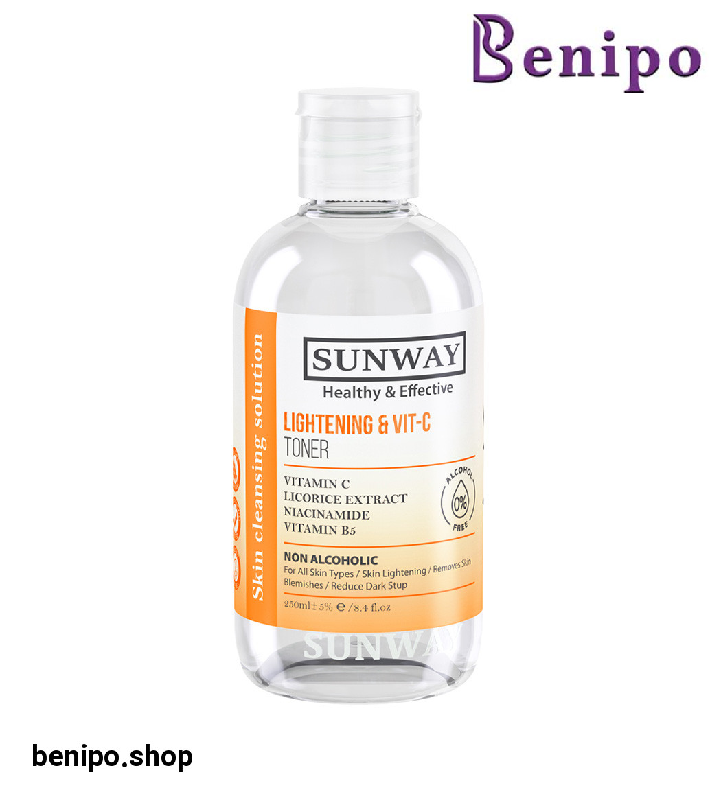 تونر روشن کننده پوست حجم 250 میلی لیتر