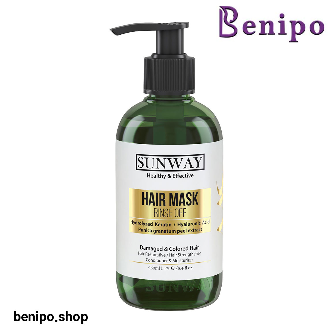 ماسک مو فاقد سولفات انار حجم 250 میلی لیتر