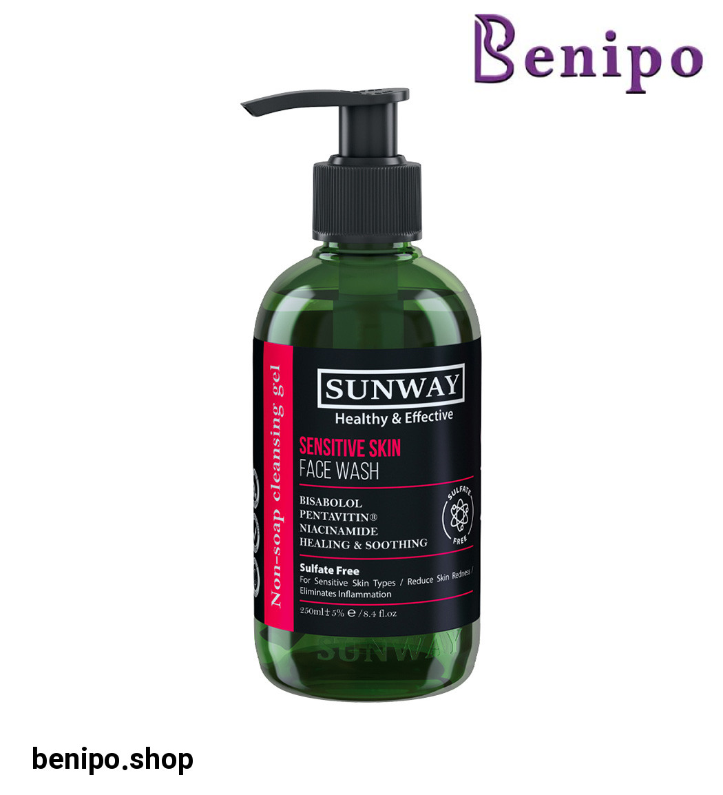 ژل شستشو صورت مناسب پوست حساس حجم 250 میلی لیتر