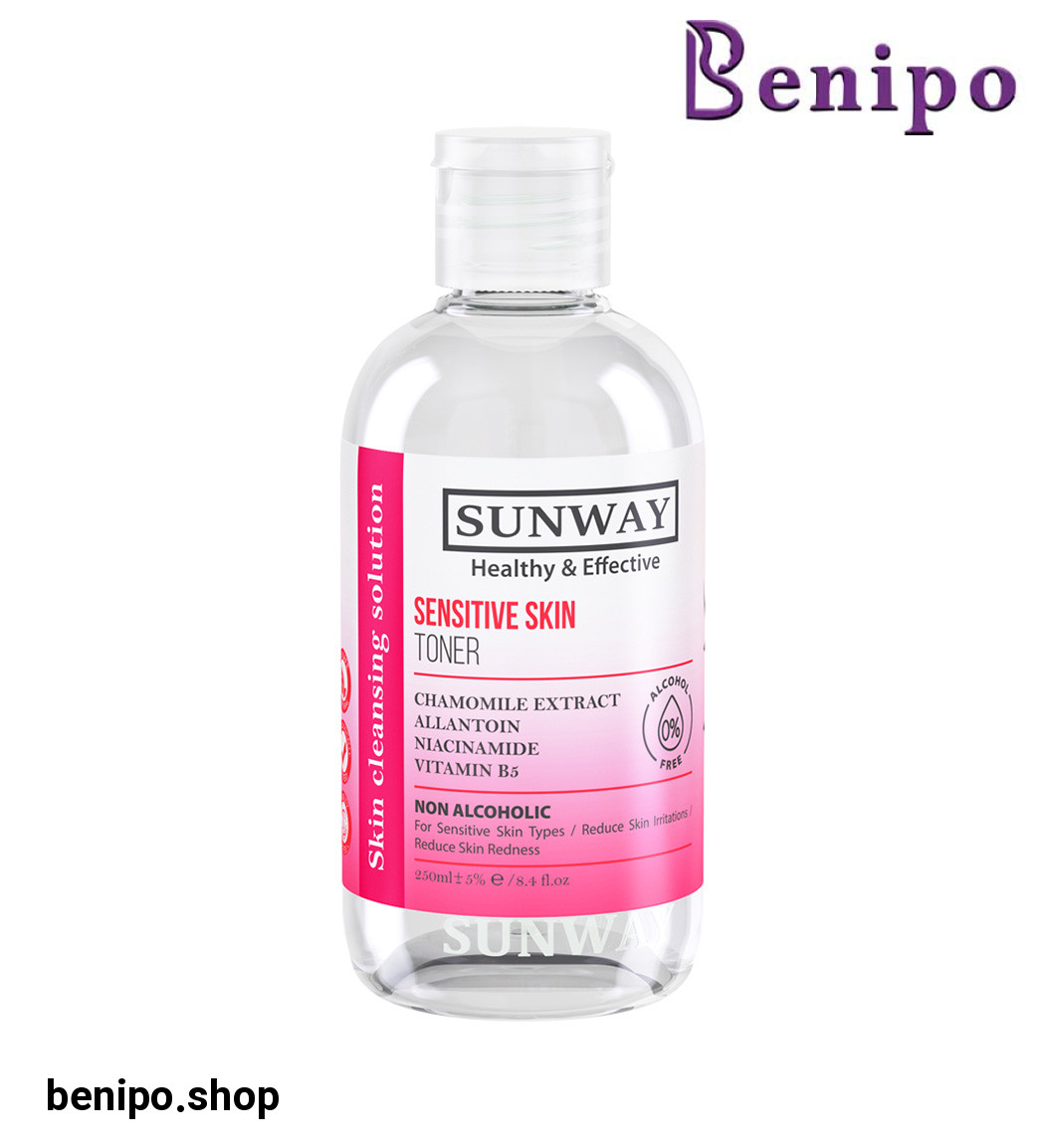تونر مناسب پوست حساس حجم 250 میلی لیتر