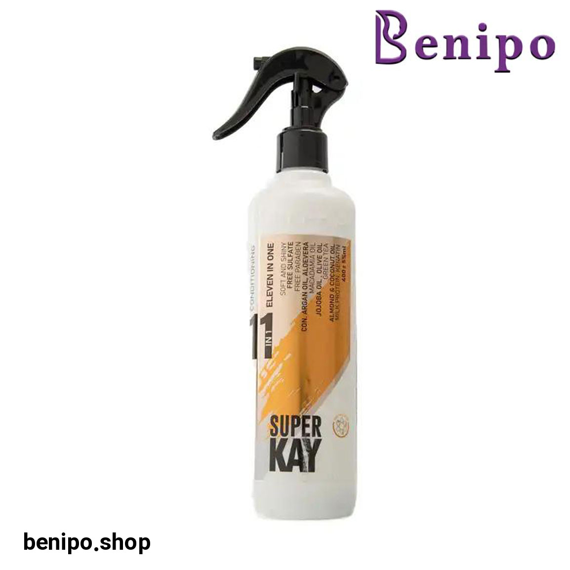 اسپری نرم کننده مو 11 کاره بدون سولفات حجم 400 میلی لیتر