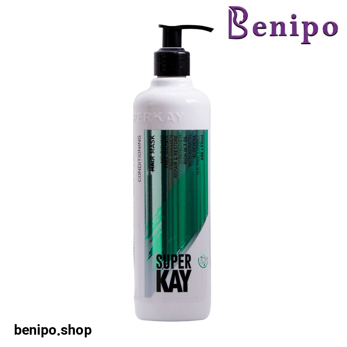 ماسک مو فاقد سولفات داخل حمام حجم 400 میلی لیتر