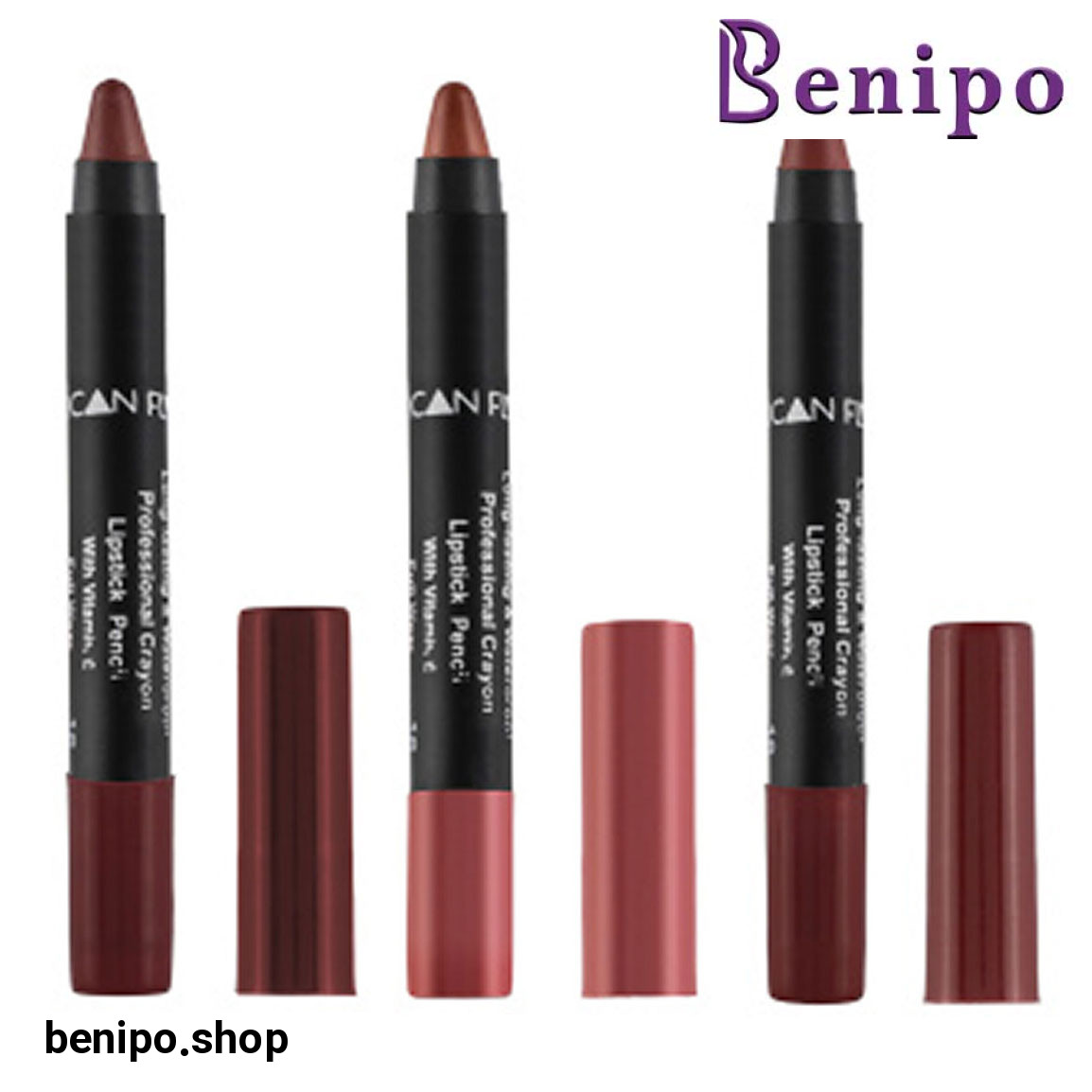 پک 3 عددی رژلب مدادی شماره 02 و 11 و 17