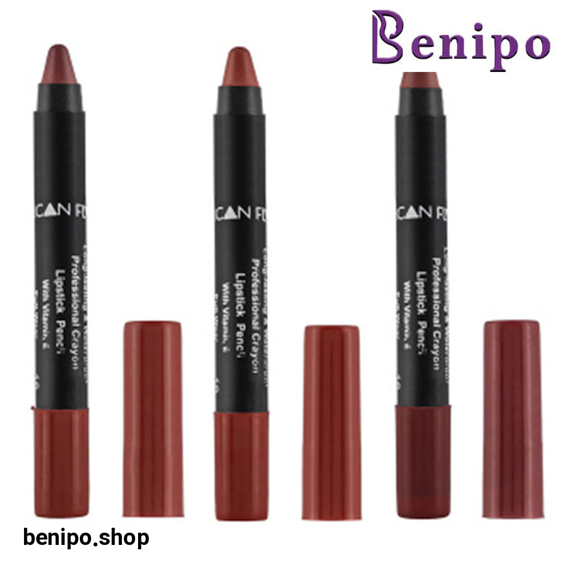 پک 3 عددی رژلب مدادی شماره 05 و 10 و 19