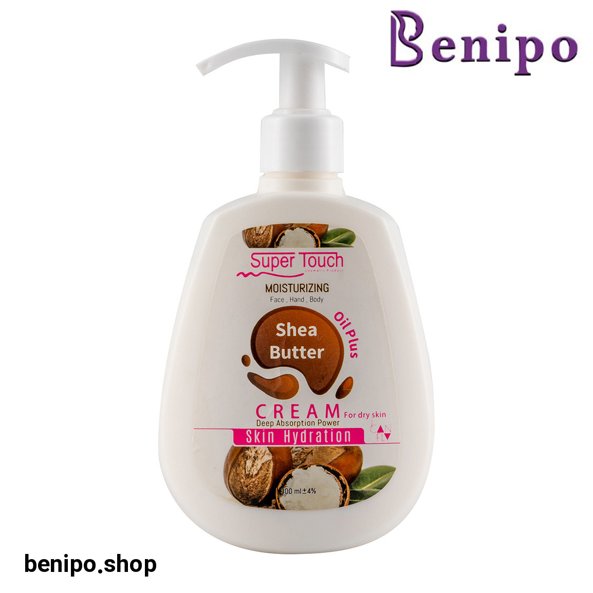 کرم مرطوب کننده حاوی شی باتر مناسب پوست خشک حجم 300 میلی لیتر