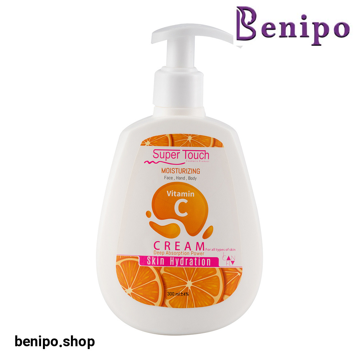 کرم مرطوب کننده حاوی ویتامین C مناسب پوست نرمال حجم 300 میلی لیتر