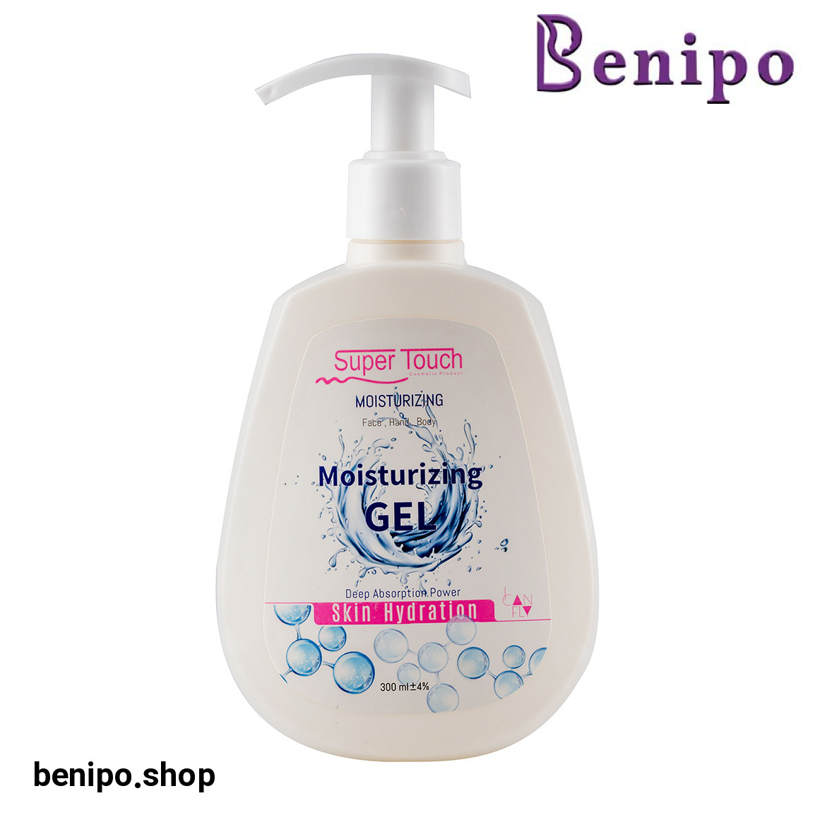 ژل مرطوب کننده و آبرسان مناسب انواع پوست حجم 300 میلی لیتر