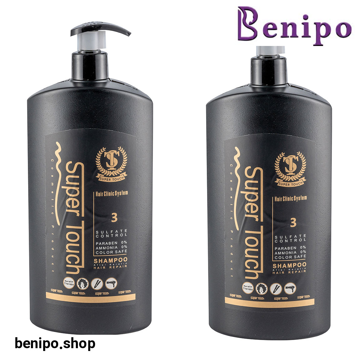 پک 2 عددی شامپو کراتینه مدل Repair مناسب مو خشک و آسیب دیده حجم 850 میلی لیتر