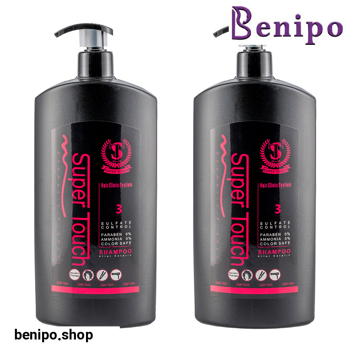 پک 2 عددی شامپو کراتینه مدل Soft حجم 850 میلی لیتر