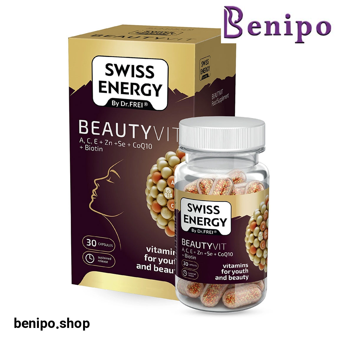 کپسول جوانی و زیبایی مدل Beauty Vit بسته 30 عددی