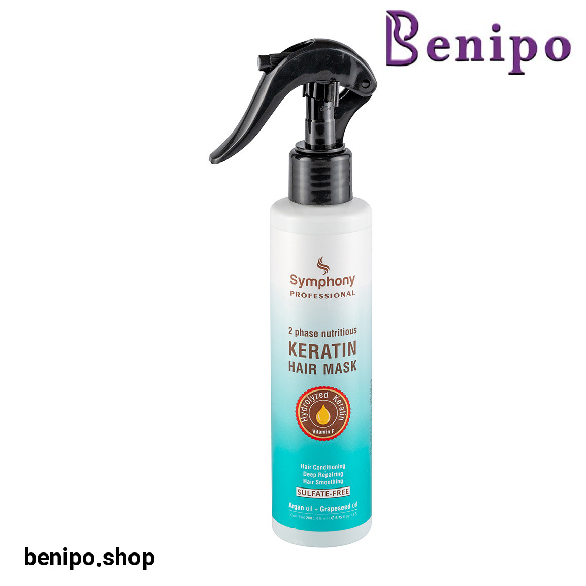 اسپری مو دو فاز کراتین حجم 200 میلی لیتر