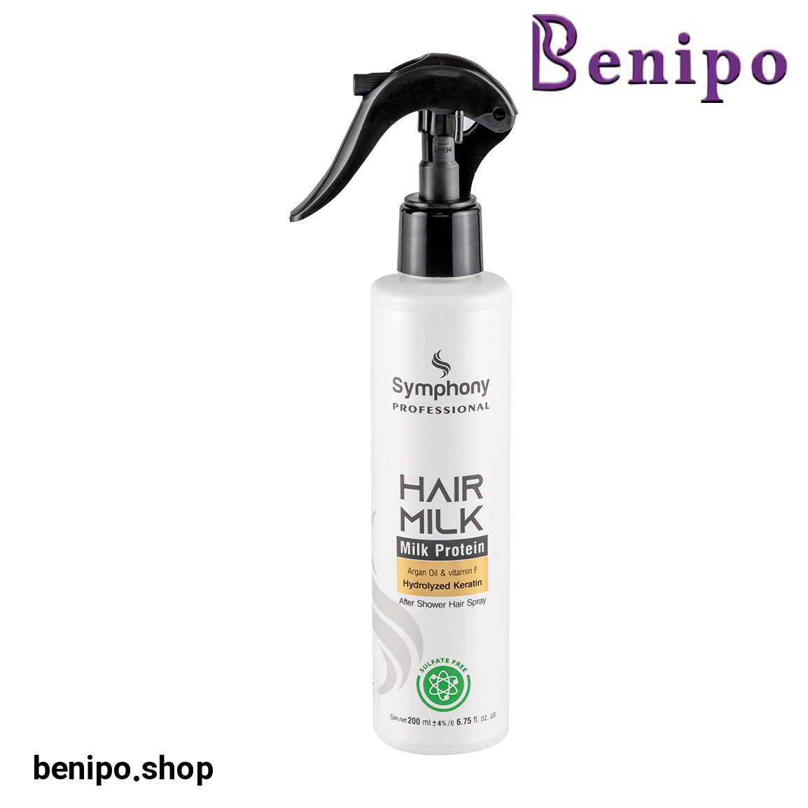 اسپری مو شیر حجم 200 میلی لیتر