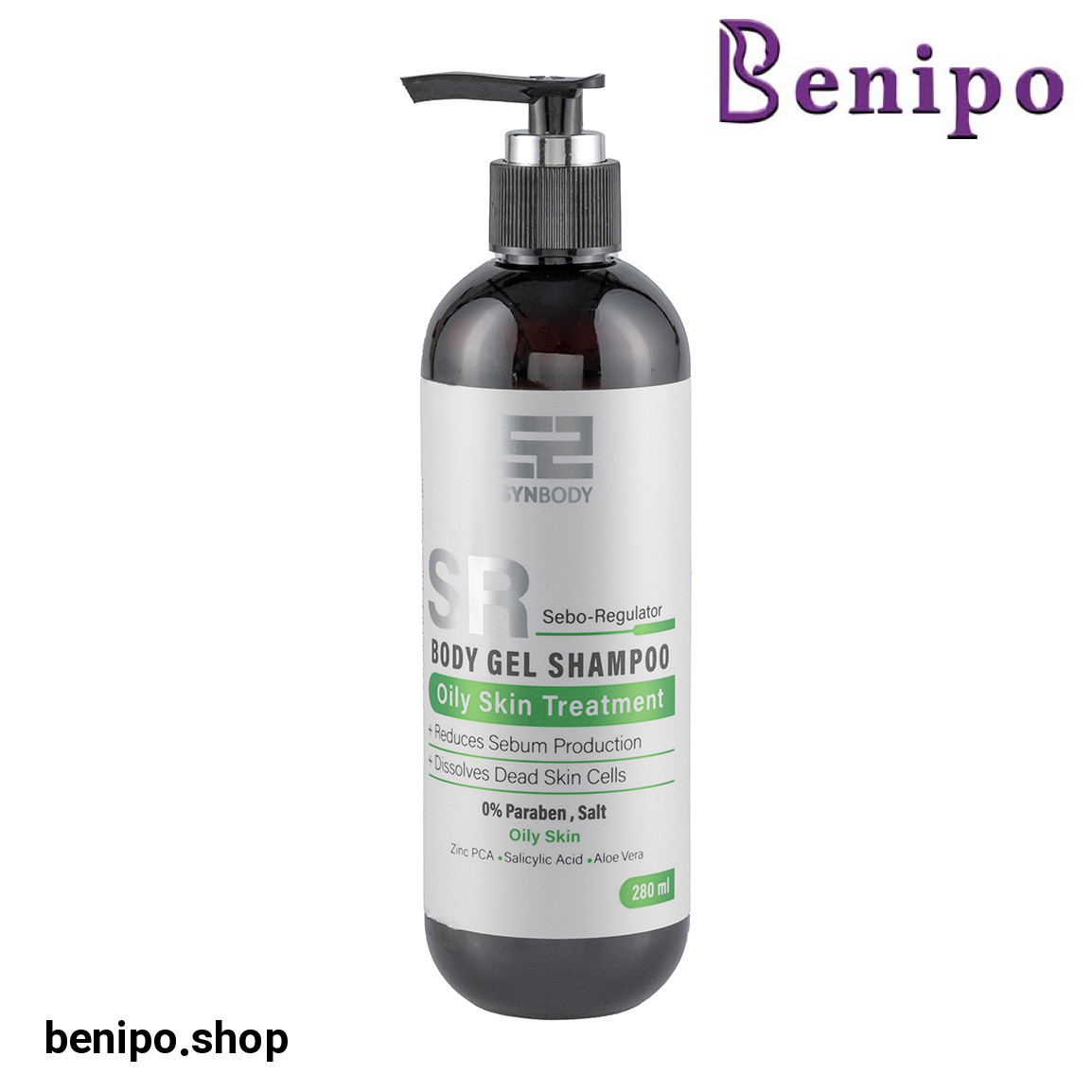 شامپو بدن مناسب پوست های چرب SR حجم 280 میل