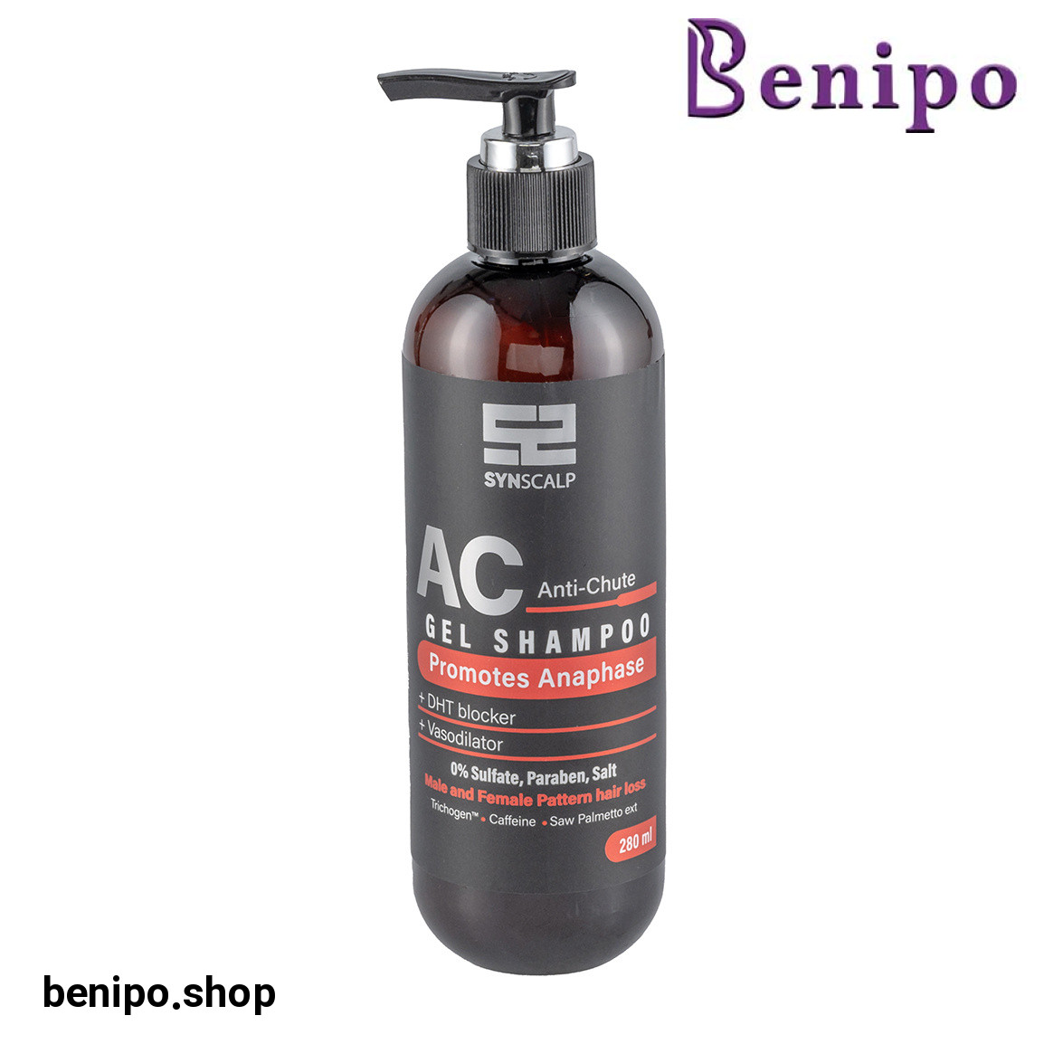 ژل شامپو ضد ریزش مو فری سولفات حجم 280 میلی لیتر