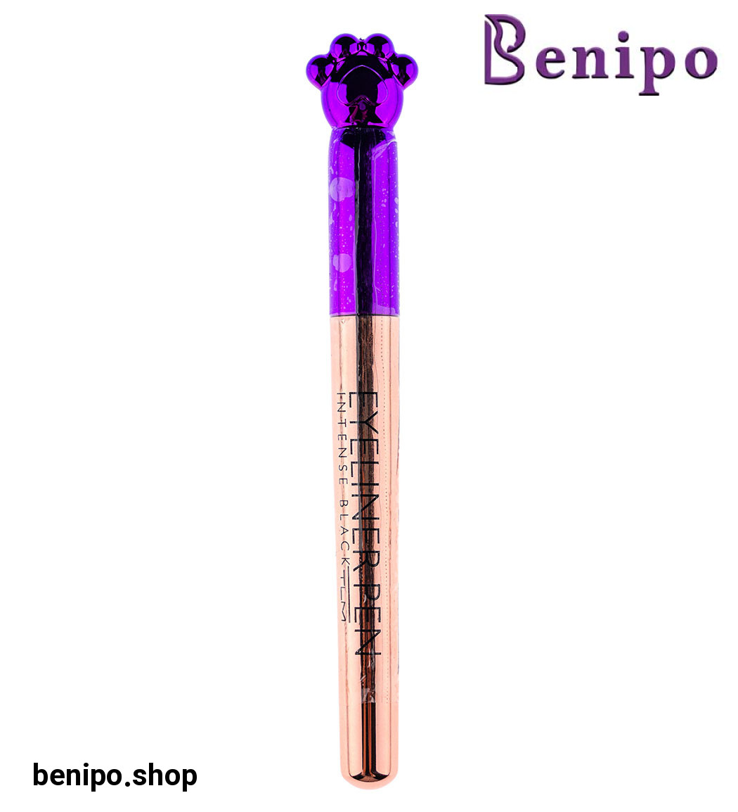 خط چشم خودکاری مشکی طرح پنجه گربه