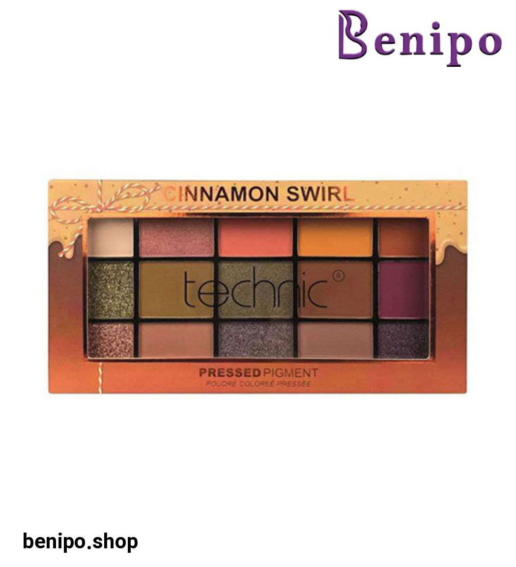پالت سایه چشم 15 رنگ مدل Cinnamon Swirl