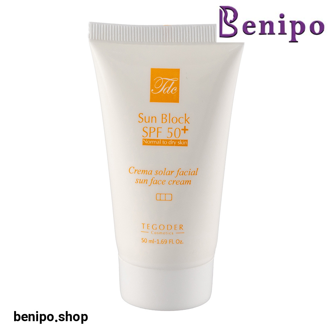 ضد آفتاب بی رنگ با SPF 50 مناسب پوست نرمال تا خشک حجم 50 میلی لیتر