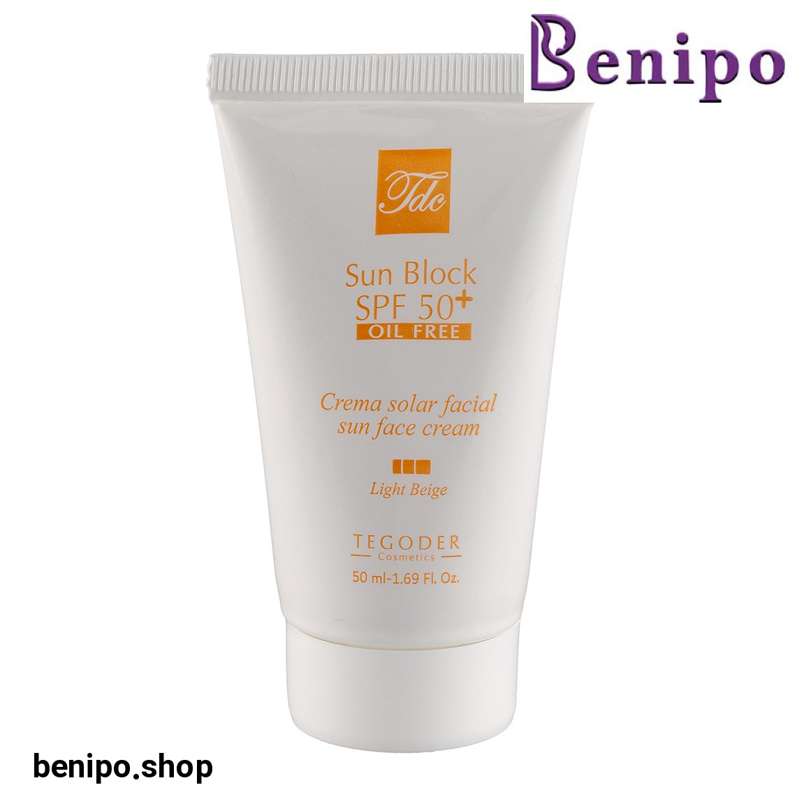 ضد آفتاب رنگی با SPF 50 مناسب پوست چرب حجم 50 میلی لیتر