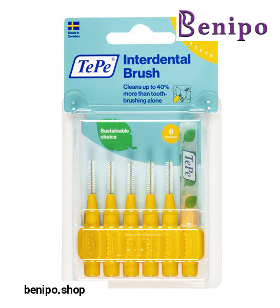 مسواک بین دندانی مدل Original با برس نرم سایز 4 بسته 6 عددی